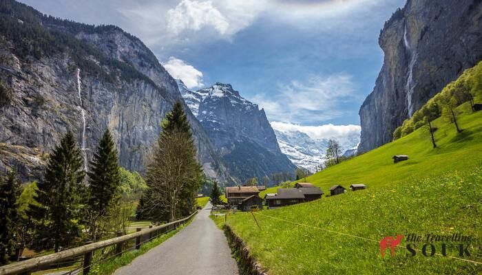 Bergweg in Zwitserland